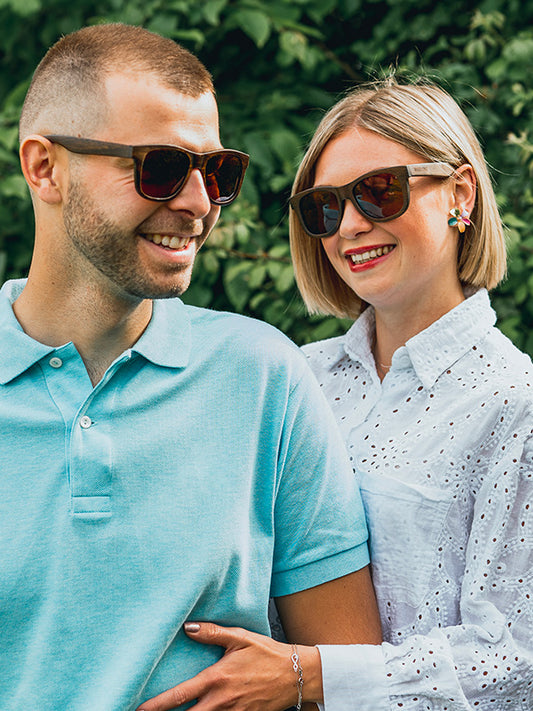 Lunettes de Soleil en Bois UV400 Unisexe - Ekaba