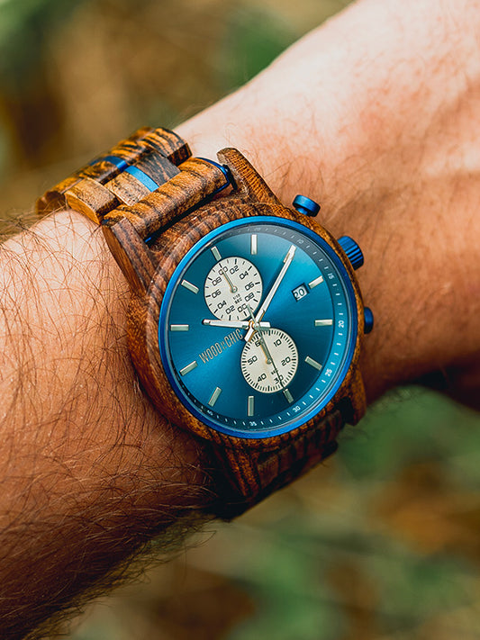 Montre en Bois Homme à Quartz - Henné