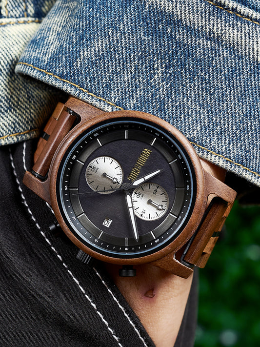 Montre en Bois Homme à Quartz - Stewartia