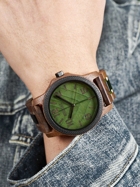 Montre en Bois Homme à Quartz - Tabebuia