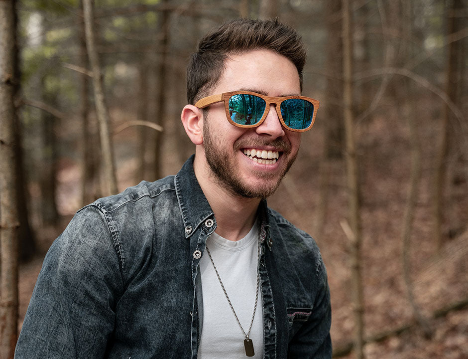 Lunettes de soleil en bois Nectarinier