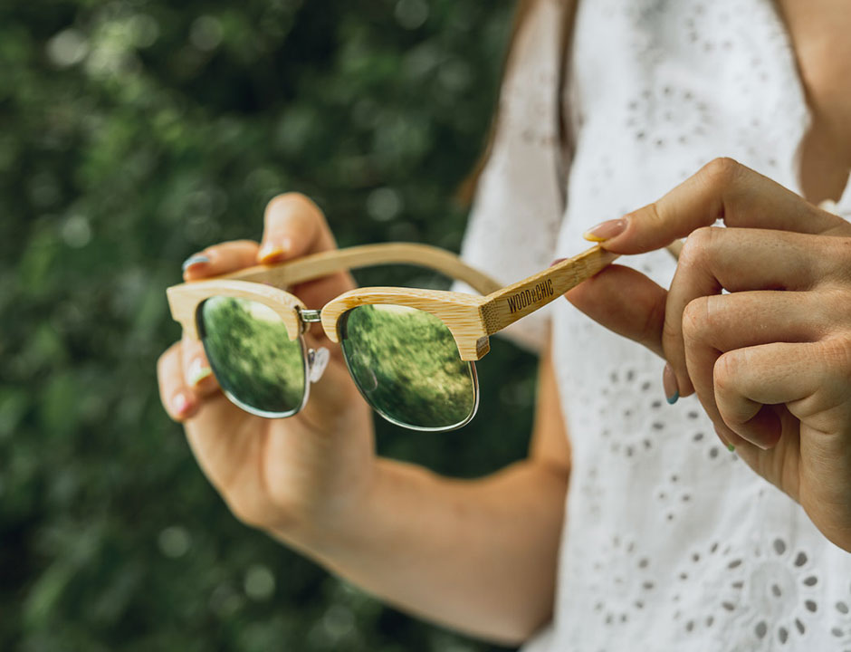 Lunettes de soleil en bois Kiwi