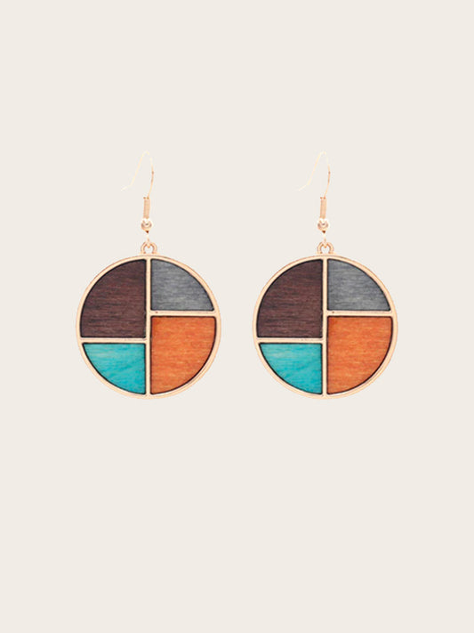 Boucles d'Oreilles en Bois Femme - Sagine - Wood&Chic