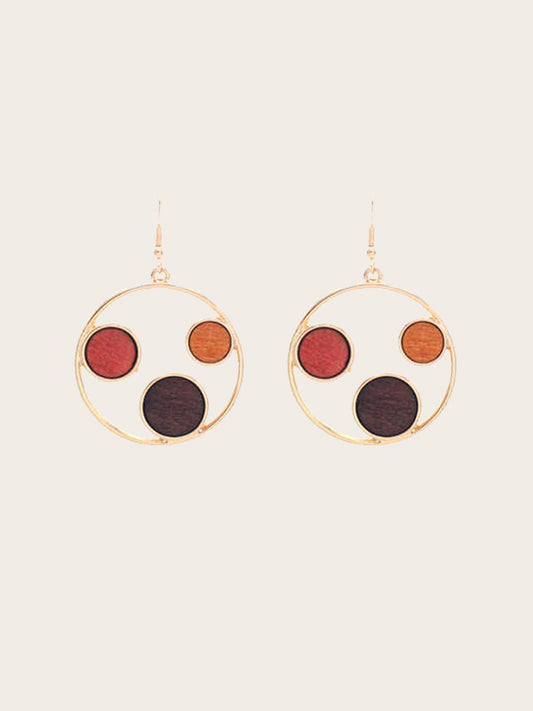 Boucles d'Oreilles en Bois Femme - Gesse - Wood&Chic