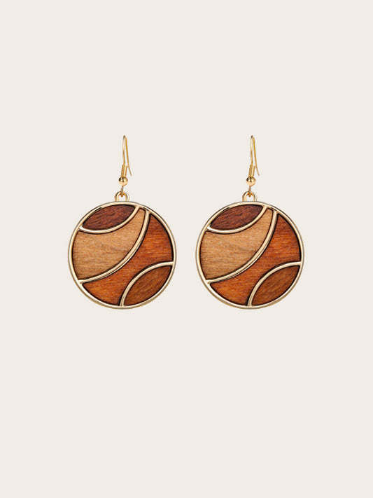 Boucles d'Oreilles en Bois Femme - Crocus - Wood&Chic