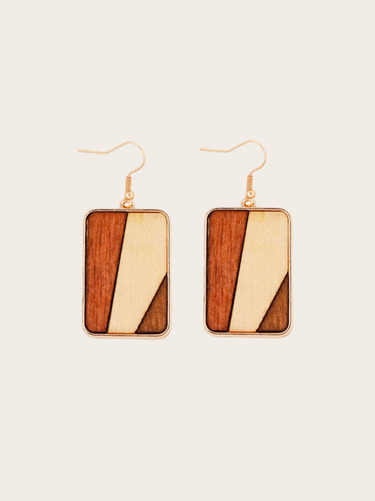 Boucles d'Oreilles en Bois Femme - Lotus - Wood&Chic