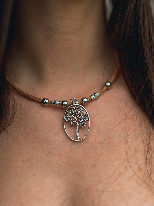 Collier en Liège Femme - Beaucarnea - Wood&Chic