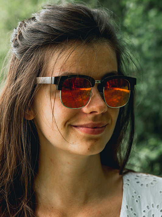 Lunettes de Soleil en Bois UV400 Unisexe - Griselinia - Wood&Chic