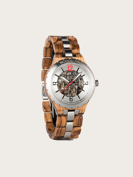 Montre en Bois Homme Automatique - Nopal - Wood&Chic