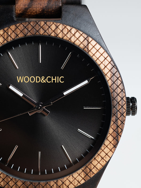 Montre en Bois Homme à Quartz - Agave - Wood&Chic