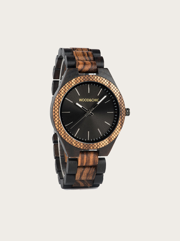 Montre en Bois Homme à Quartz - Agave - Wood&Chic