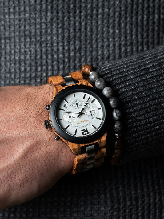 Montre en Bois Homme à Quartz - Badi - Wood&Chic