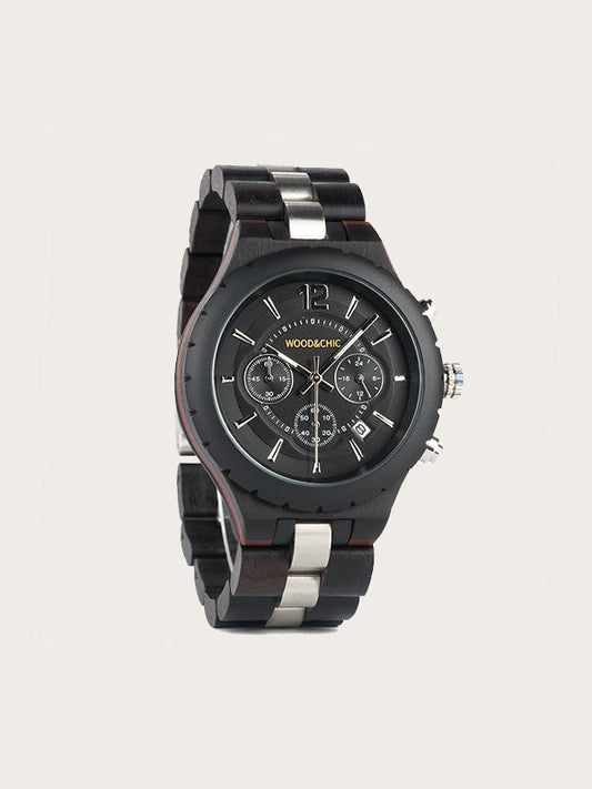 Montre en Bois Homme à Quartz - Théier - Wood&Chic