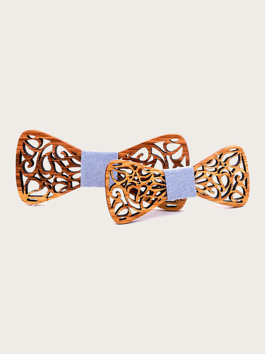 Noeuds Papillon en Bois Père & Fils - Camelia - Wood&Chic