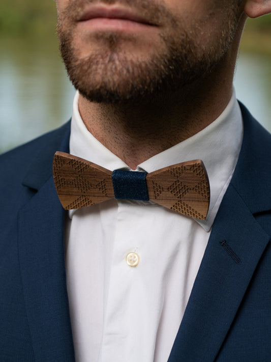 Noeud Papillon en Bois Homme - Cactus - Wood&Chic