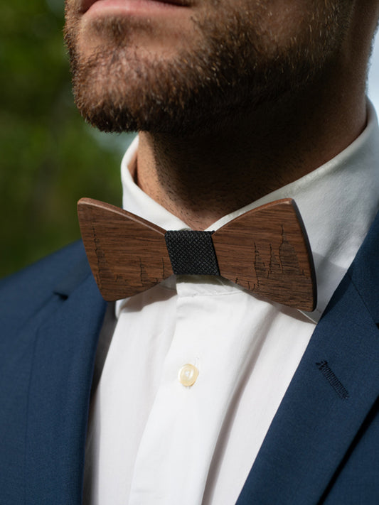 Noeud Papillon en Bois Homme - City Amsterdam - Wood&Chic