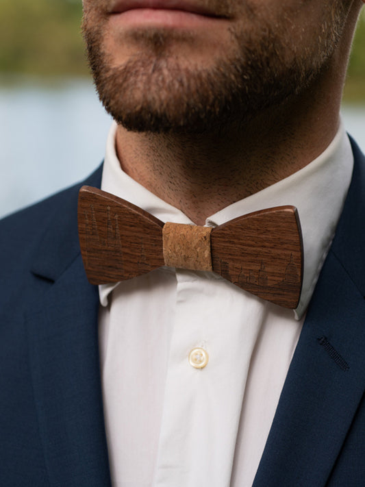 Noeud Papillon en Bois Homme - City Barcelone - Wood&Chic