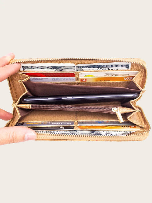 Portefeuille en liège - Henné - Wood&Chic