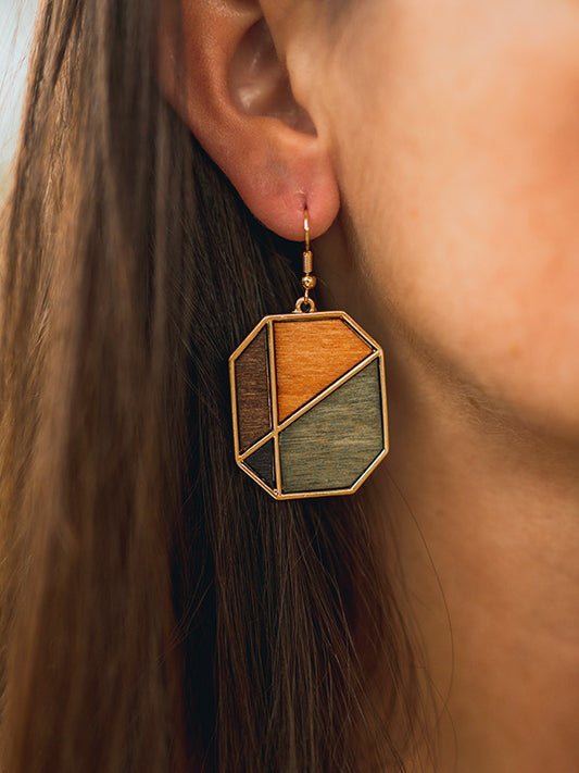 Boucles d'Oreilles en Bois Femme - Astrance