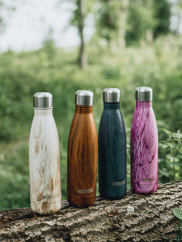 Bouteille Isotherme en Inox effet Bois - Gommier - Wood&Chic Bouteille Isotherme en Inox effet Bois - Gommier - Wood&Chic