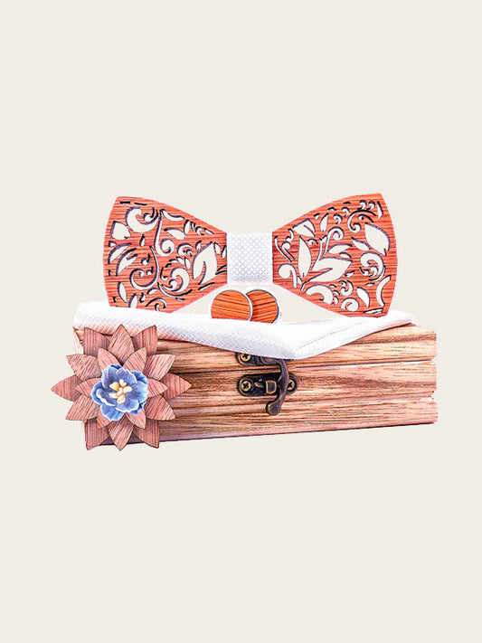 Coffret Noeud Papillon en Bois Homme - Rosa