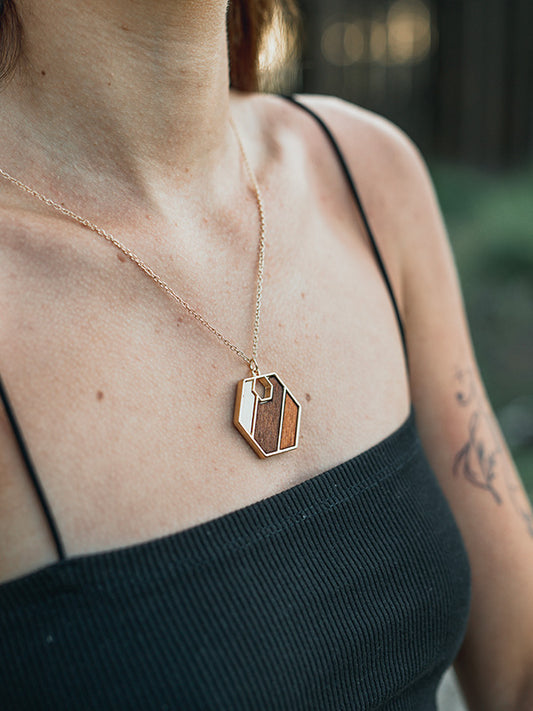 Collier en Bois Femme - Ancolie