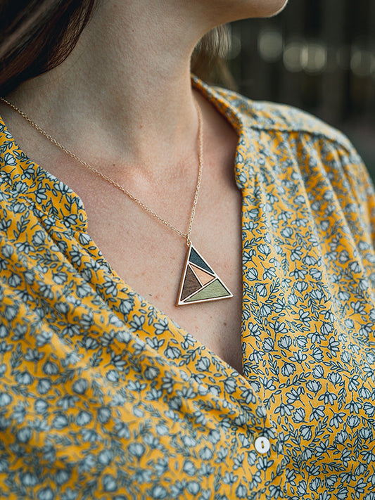 Collier en Bois Femme - Lobelia