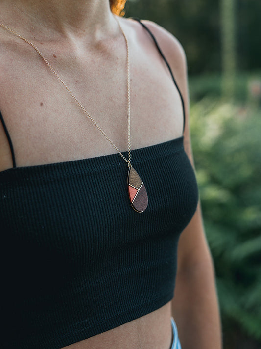 Collier en Bois Femme - Pyrole