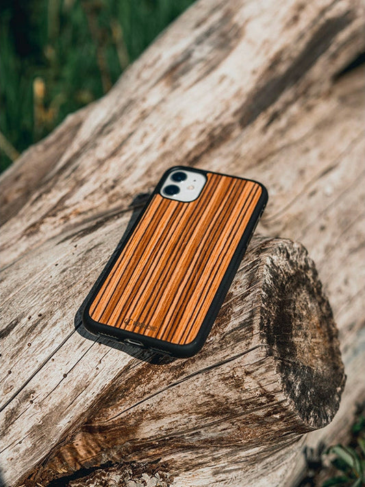 Coque en Bois iPhone - Lilas