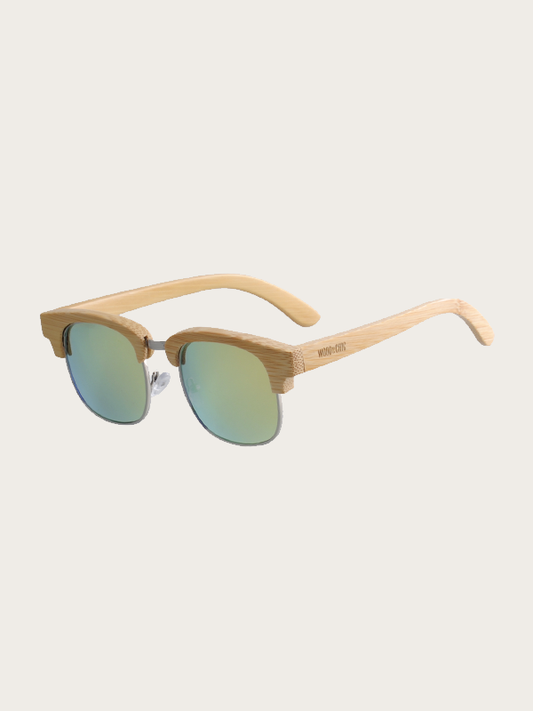 Lunettes de Soleil en Bois UV400 Unisexe - Kiwi - Wood&Chic