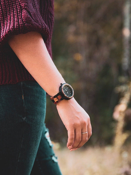 Montre en Bois Femme à Quartz - Quinina