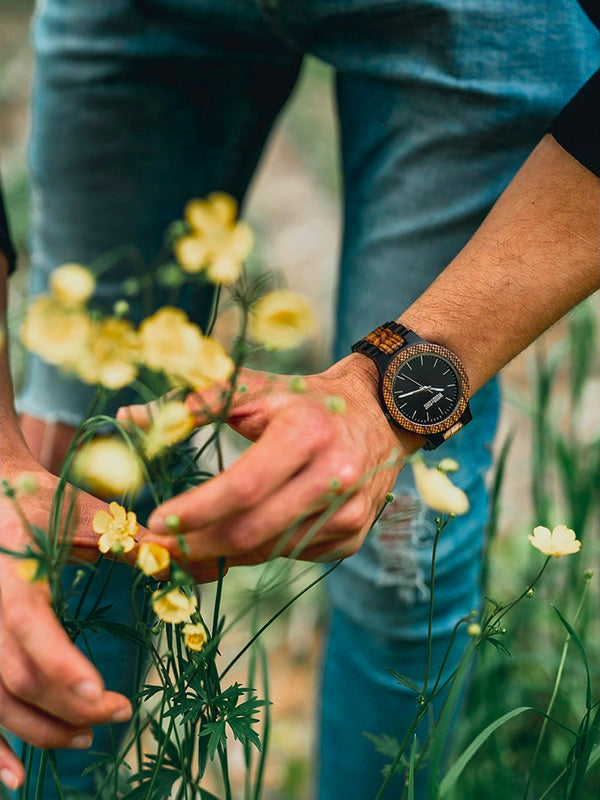 Montre en Bois Homme à Quartz - Agave Montre en Bois Homme à Quartz - Agave
