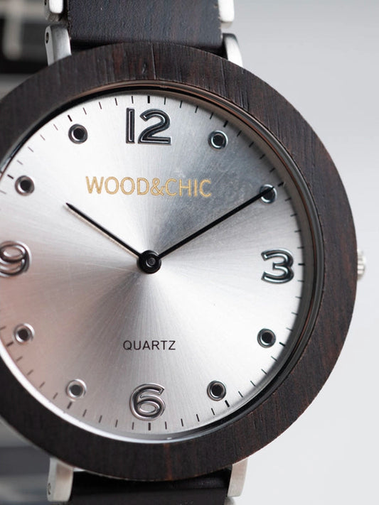 Montre en Bois Homme à Quartz - Épicéa