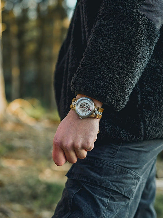 Montre en Bois Homme Automatique - Nopal