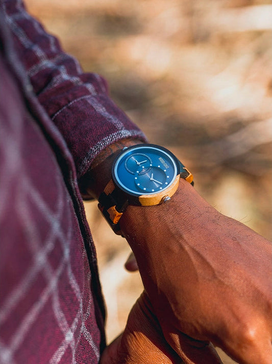 Montre en Bois Homme à Quartz - Oken
