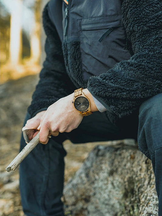Montre en Bois Homme à Quartz - Pieris