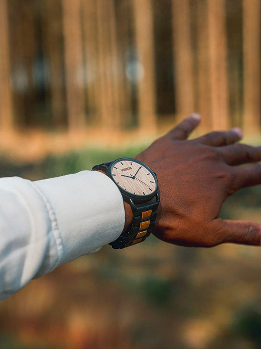 Montre en Bois Homme à Quartz - Ramboutan