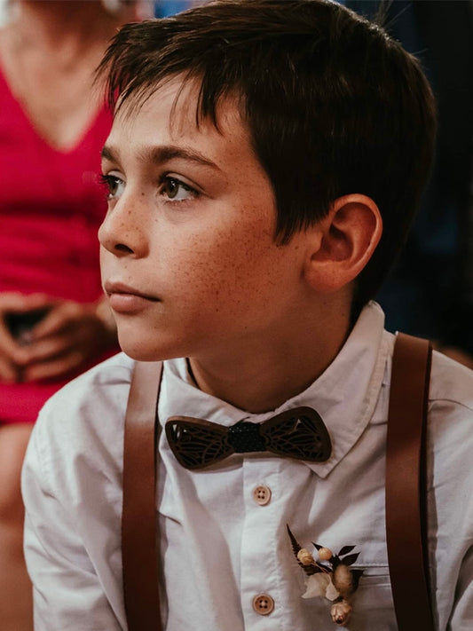 Noeud Papillon en Bois Enfant - Pruche - Wood&Chic