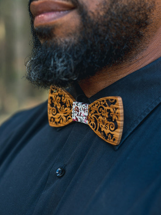 Coffret Noeud Papillon en Bois Homme - Genévrier