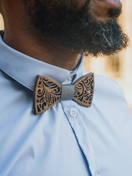 Coffret Noeud Papillon en Bois Homme - Thuja