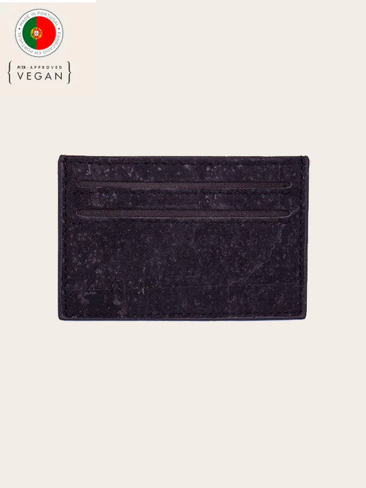 Porte-cartes en Liège Noir - Camphrier