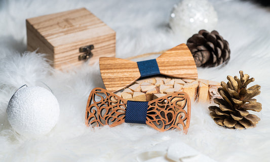 noeuds papillon en bois cadeaux