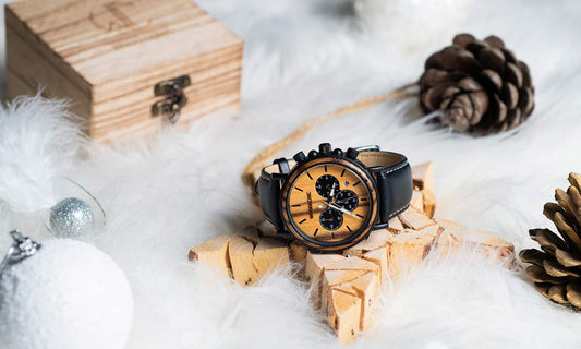 idée cadeau noel montre en bois