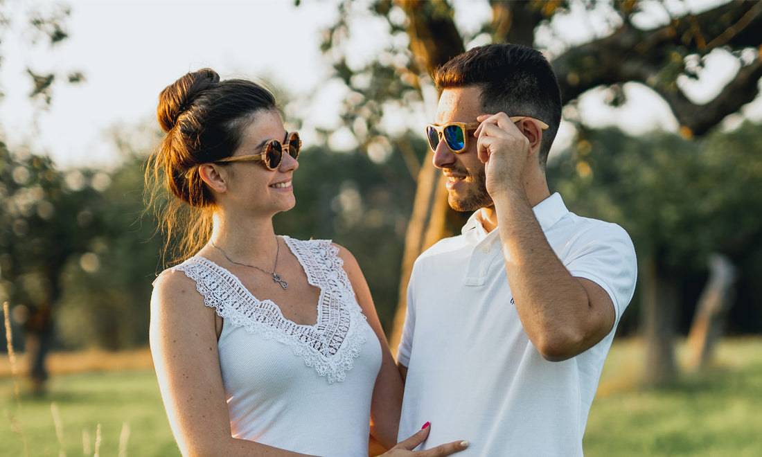 woodandchic lunettes de soleil en bois