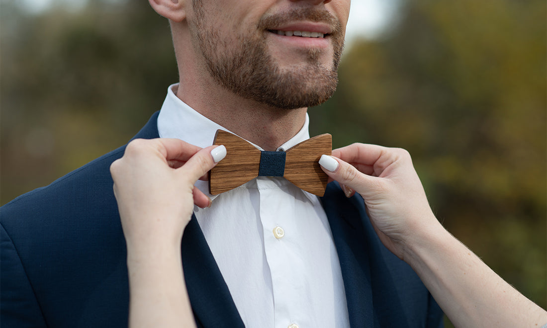 noeuds papillon en bois
