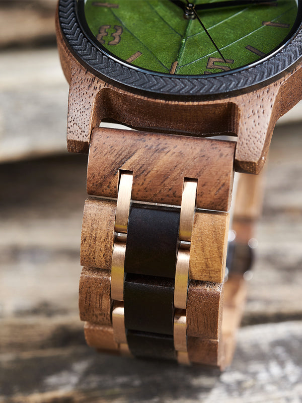 Montre en Bois Homme à Quartz - Tabebuia