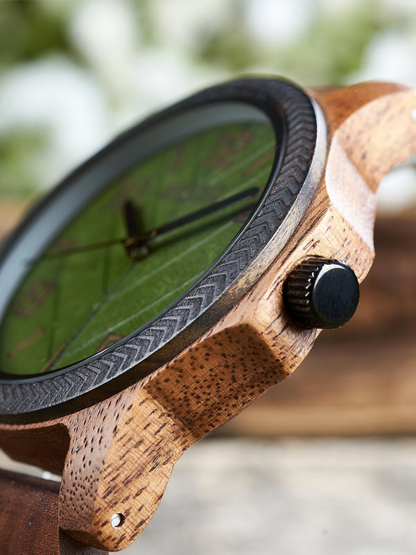 Montre en Bois Homme à Quartz - Tabebuia