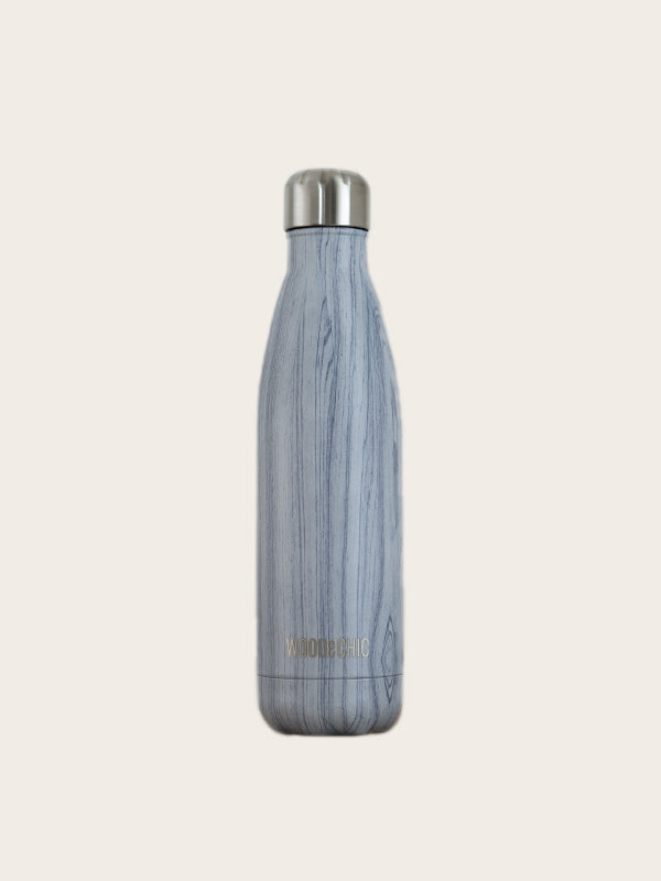 Bouteille Isotherme en Inox effet Bois - Cotinus - Wood&Chic