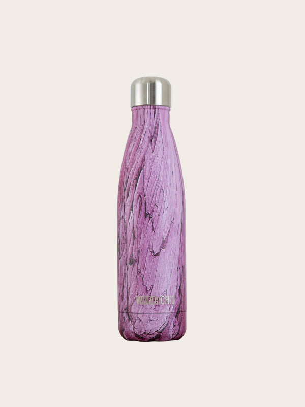 Bouteille Isotherme en Inox effet Bois - Gommier - Wood&Chic