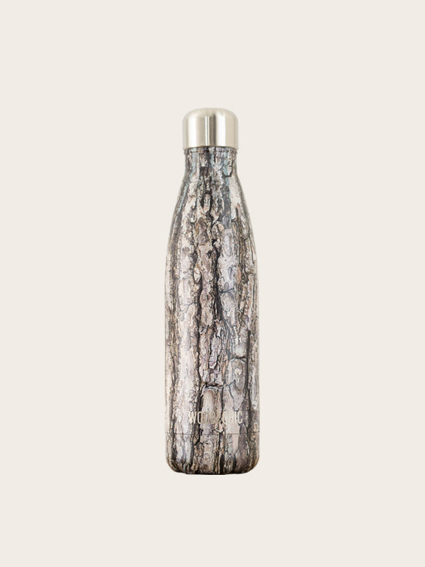 Bouteille Isotherme en Inox effet Bois - Saule - Wood&Chic